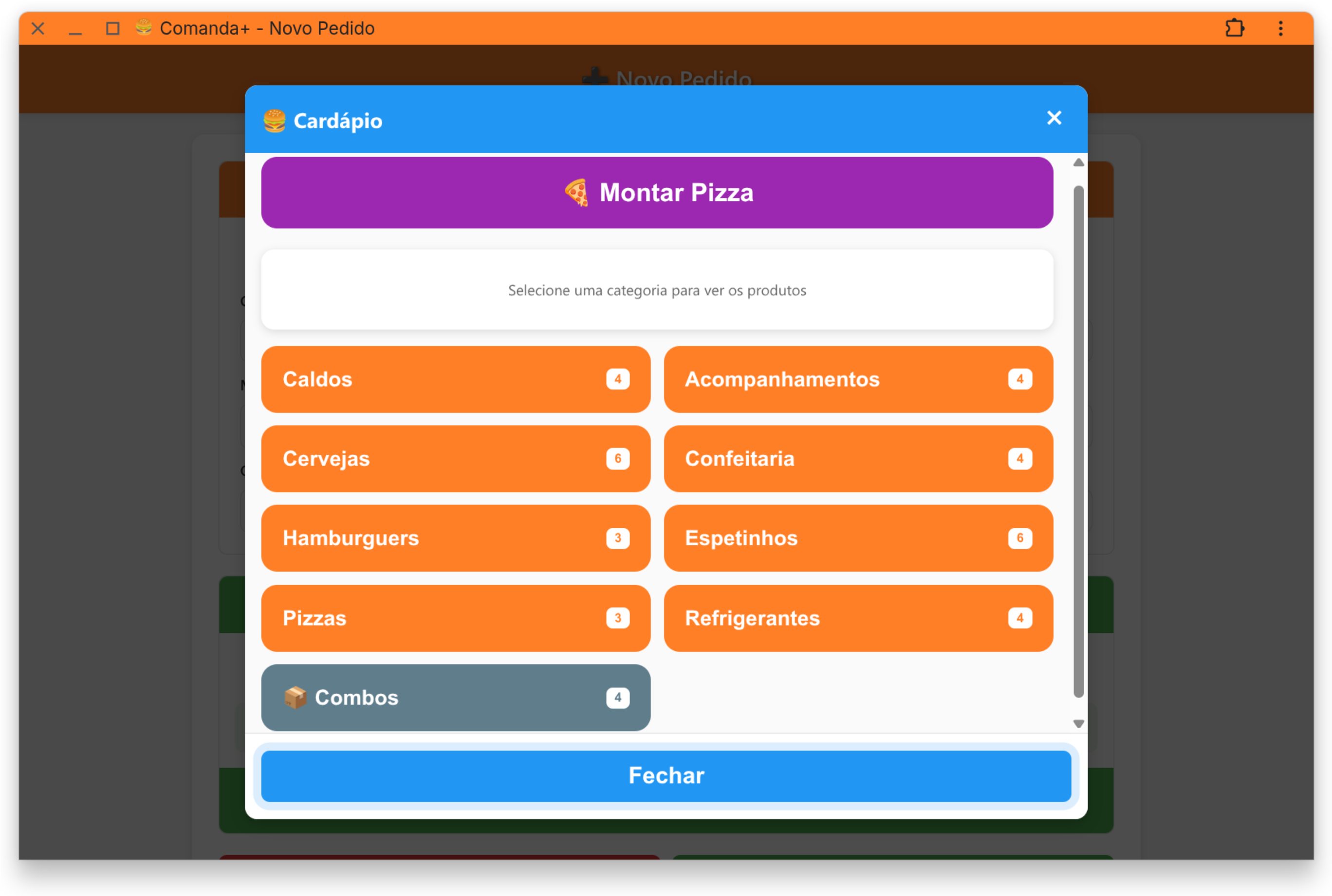 Montagem de Pizza e Cardápio - Imagem 1