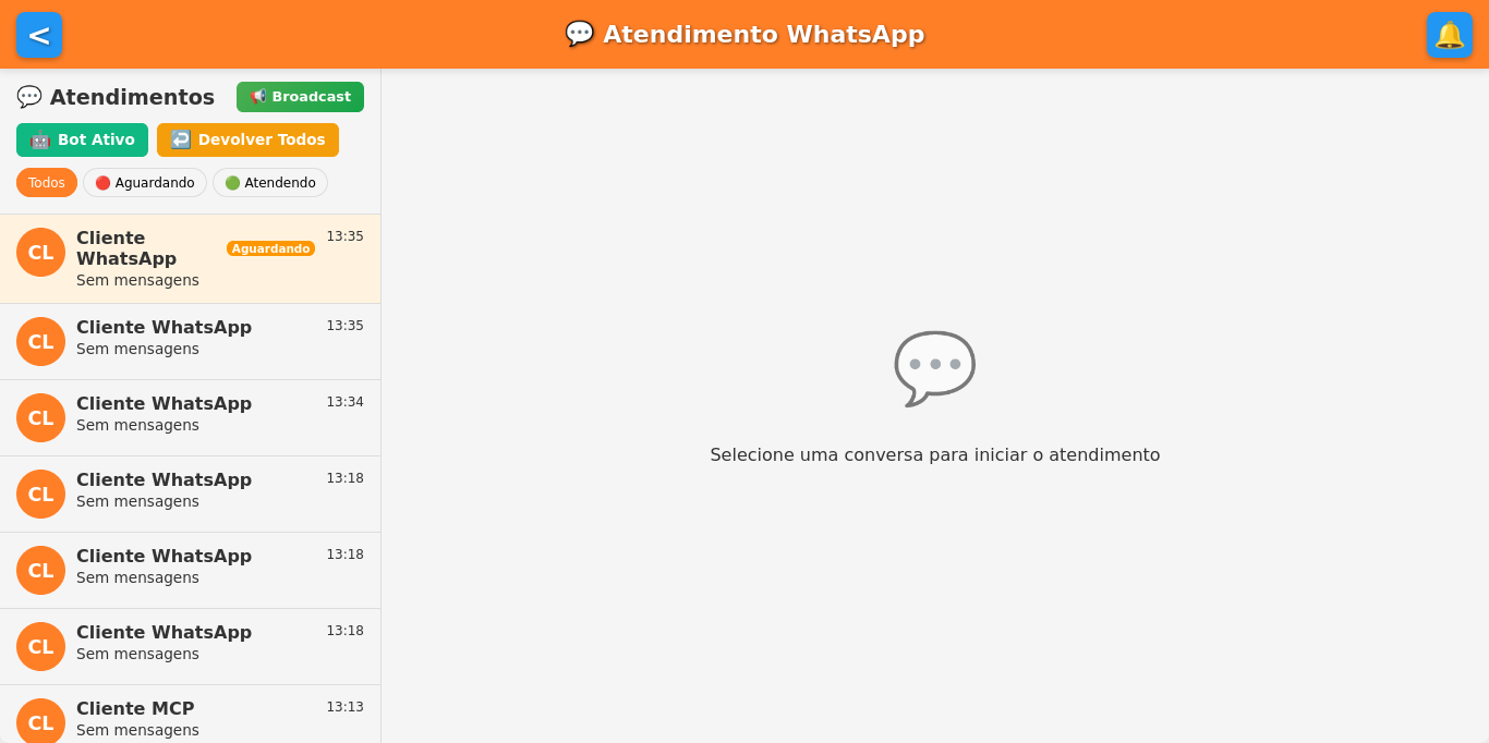 WhatsApp - Lista de conversas